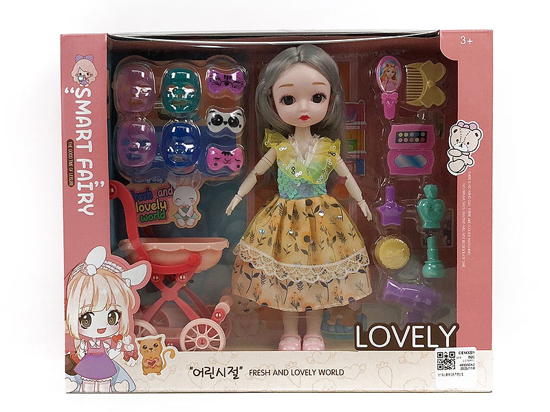 9inch Solid Body Doll Set toys