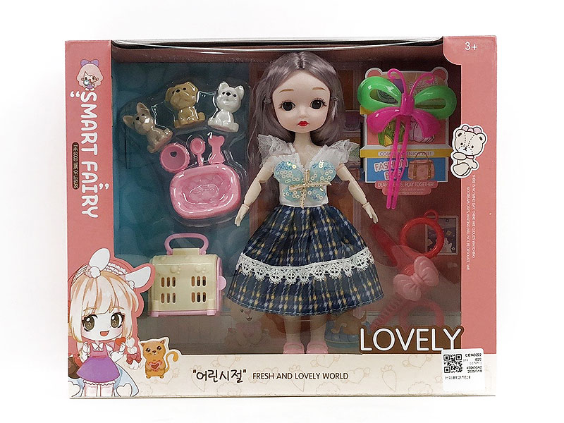 9inch Solid Body Doll Set toys