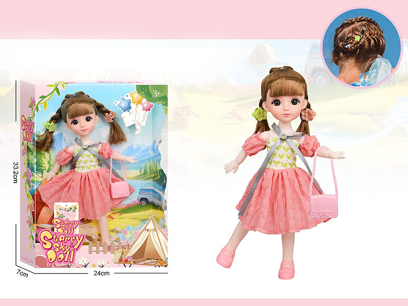 12inch Solid Body Doll Set toys