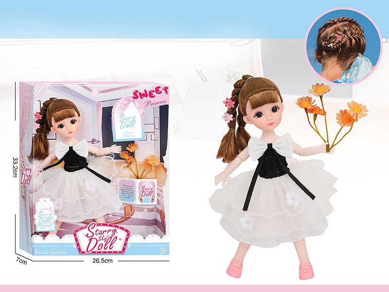 12inch Solid Body Doll Set toys