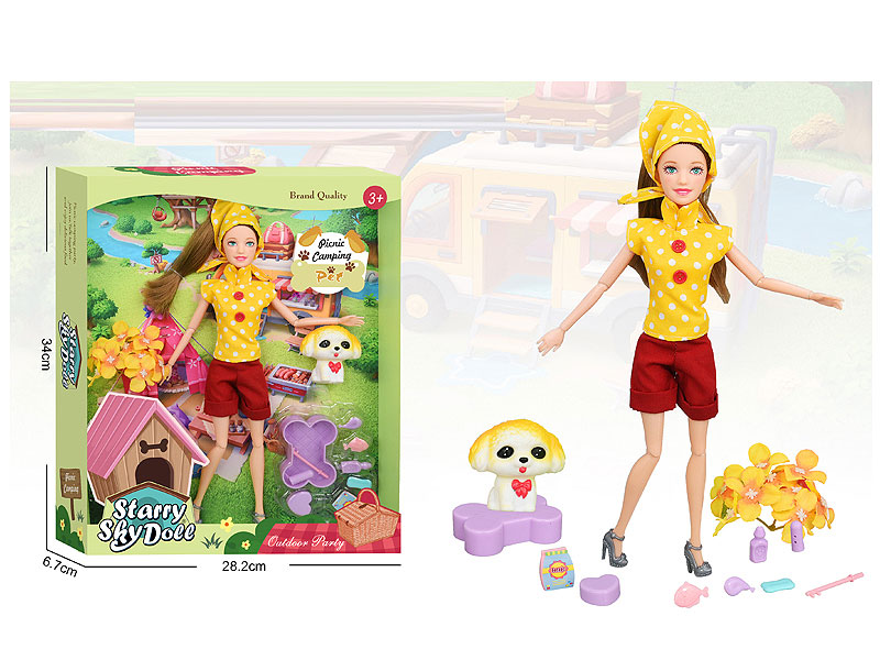 11.5inch Solid Body Doll Set toys