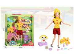 11.5inch Solid Body Doll Set toys