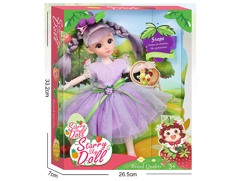 12inch Solid Body Doll Set toys