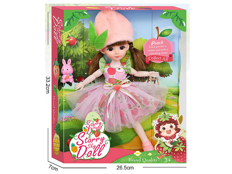 12inch Solid Body Doll Set toys