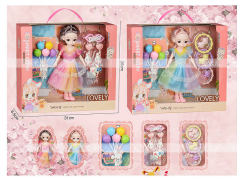 9inch Solid Body Doll Set(2S) toys