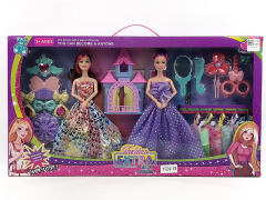 11.5inch Solid Body Doll Set(2in1) toys