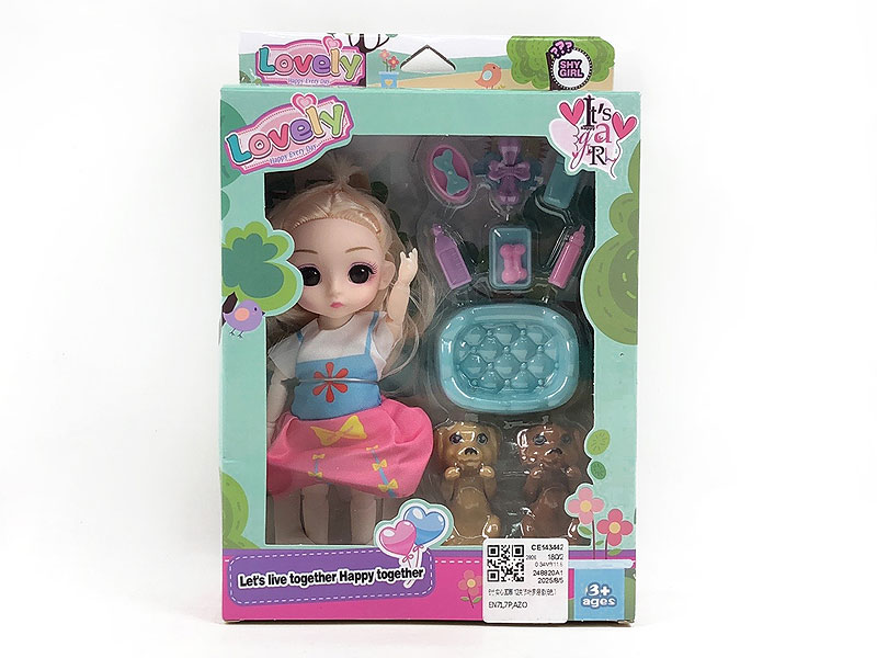 6inch Solid Body Doll Set(6C) toys