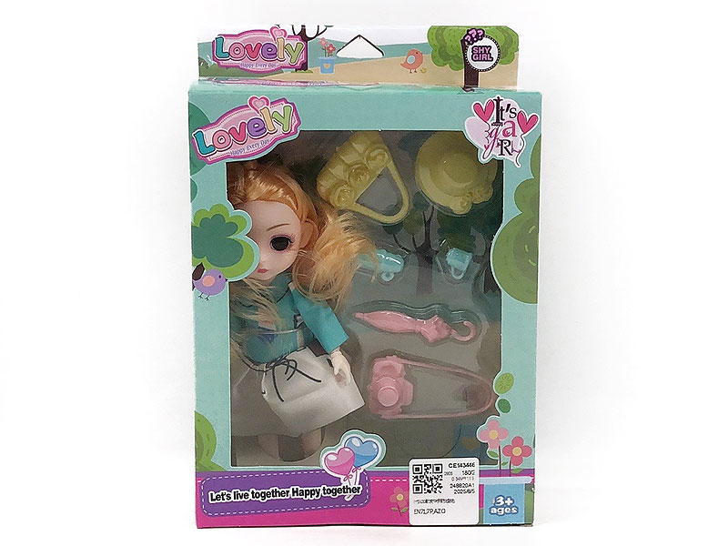 6inch Solid Body Doll Set(6C) toys