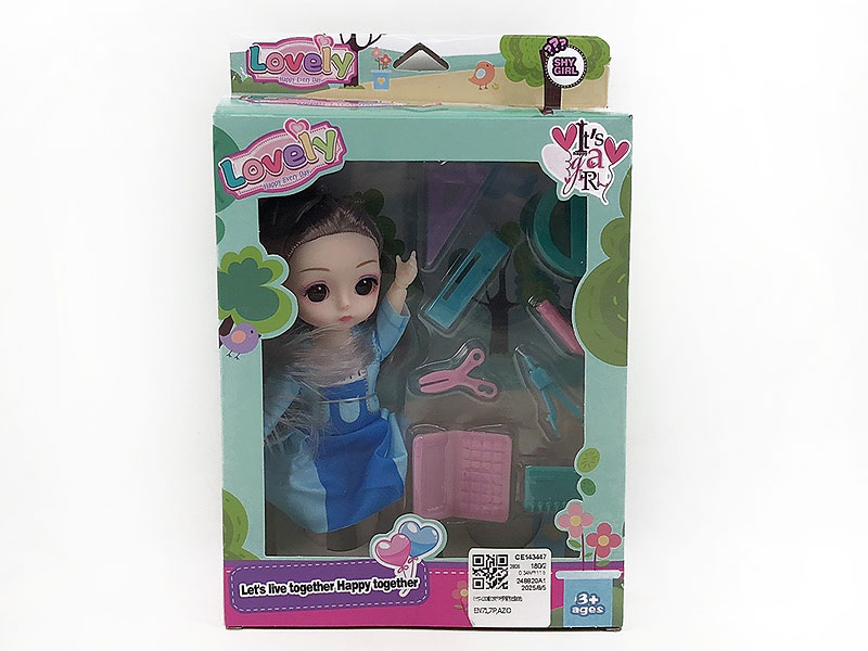 6inch Solid Body Doll Set(6C) toys