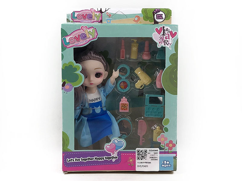 6inch Solid Body Doll Set(6C) toys