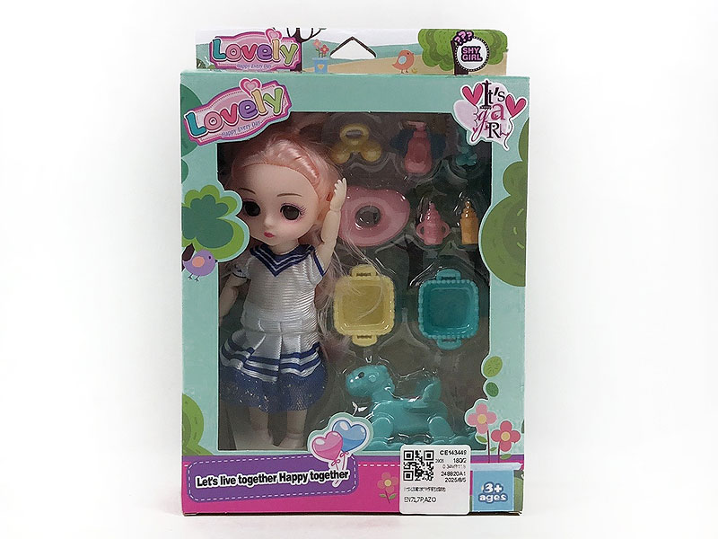 6inch Solid Body Doll Set(6C) toys