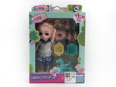 6inch Solid Body Doll Set(6C) toys