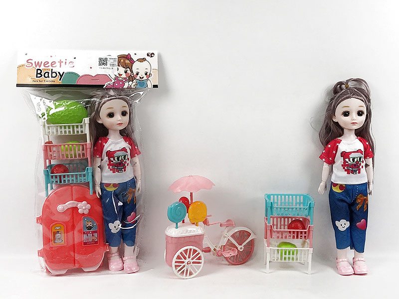 12inch Solid Body Doll Set(2S) toys