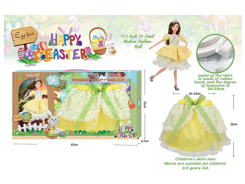 11.5inch Solid Body Doll Set toys