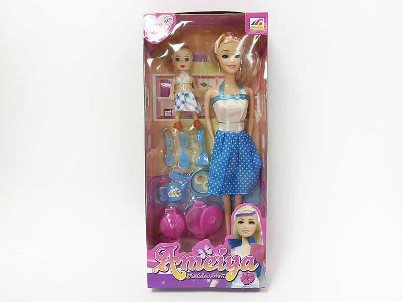 11inch Solid Body Doll Set toys