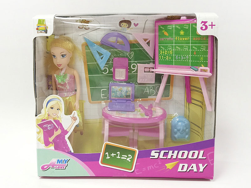 7inch Solid Body Doll Set toys