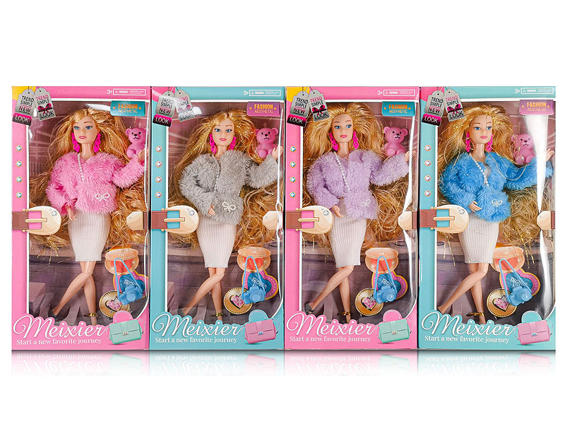 11.5inch Solid Body Doll Set(4C) toys