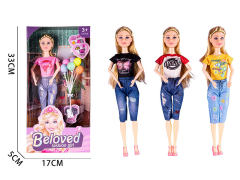 11inch Solid Body Doll Set(3S) toys