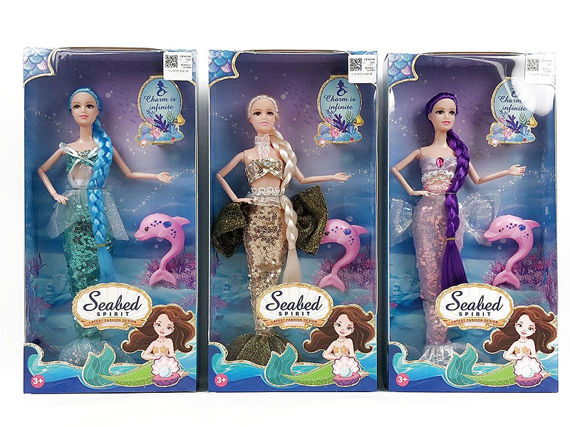 11.5inch Solid Body Mermaid Set(3S) toys