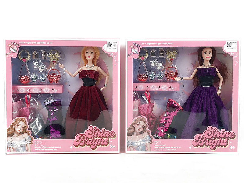 11.5inch Solid Body Doll Set(2S) toys