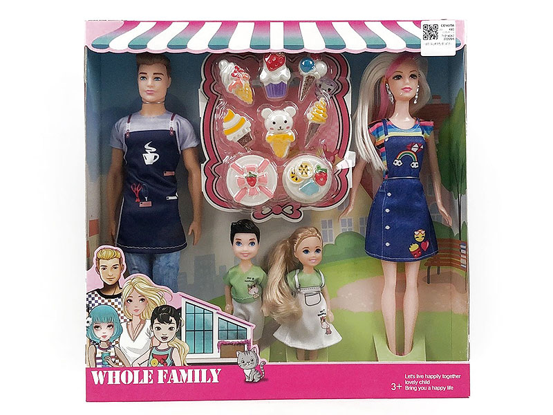 Solid Body Doll Set(4in1) toys