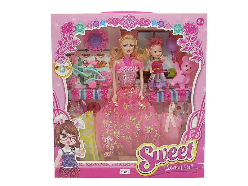 11inch Solid Body Doll Set toys