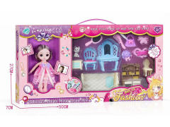 实心眼珠关节芭比套