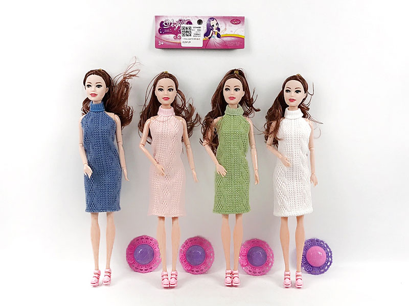 11.5inch Solid Body Doll Set(4C) toys