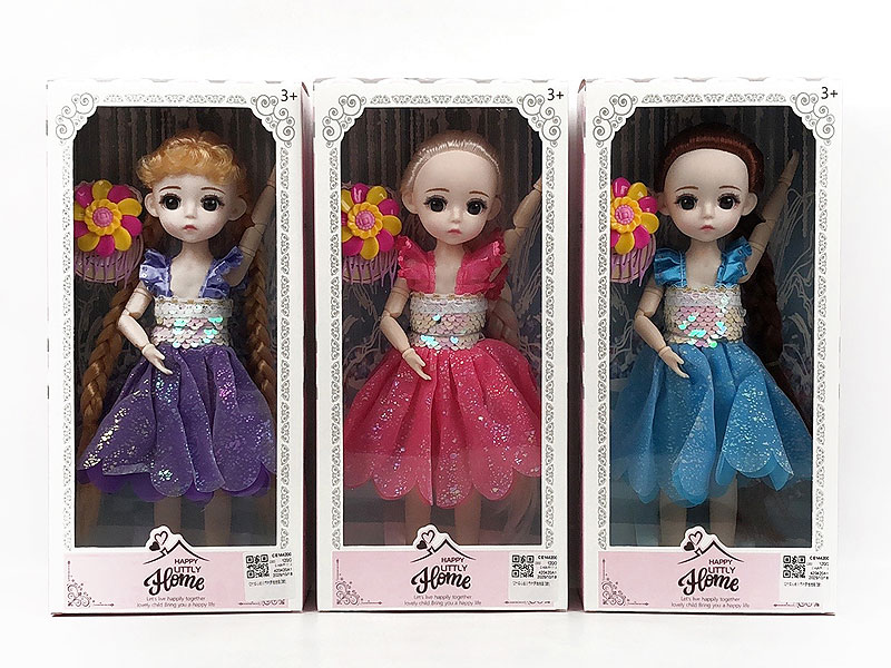 12inch Solid Body Doll Set(3S) toys
