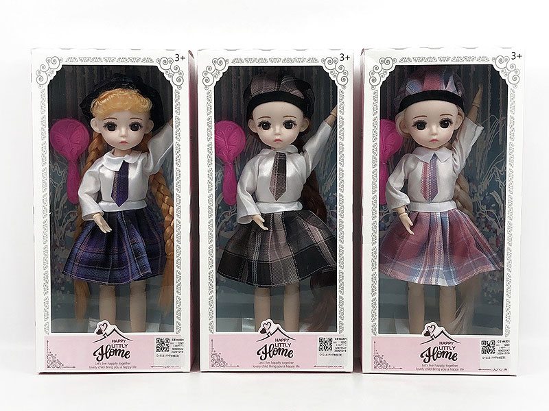 12inch Solid Body Doll Set(3S) toys
