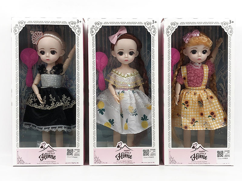 12inch Solid Body Doll Set(3S) toys