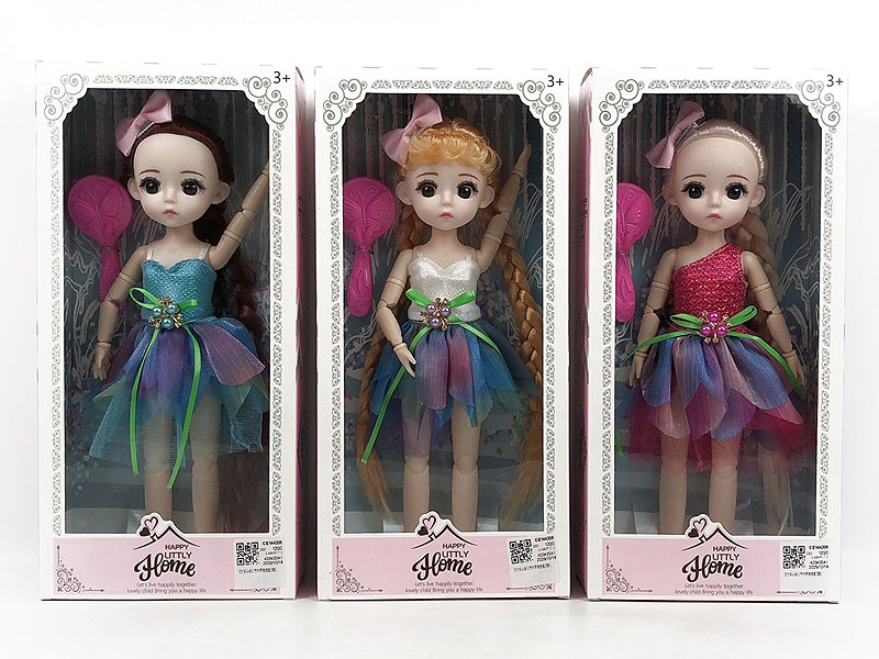 12inch Solid Body Doll Set(3S) toys