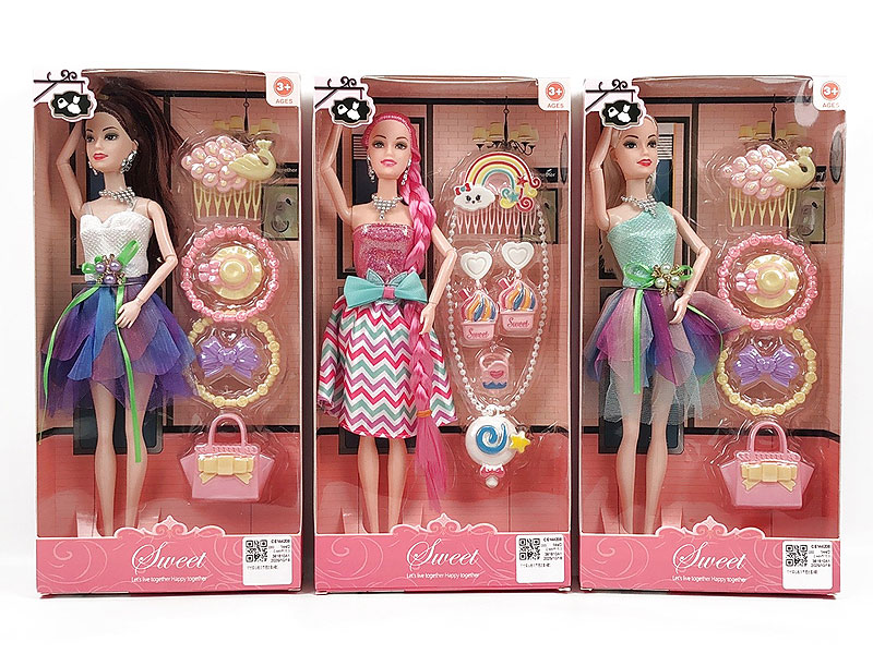 11inch Solid Body Doll Set(4S) toys