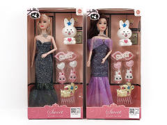 11inch Solid Body Doll Set(2S) toys