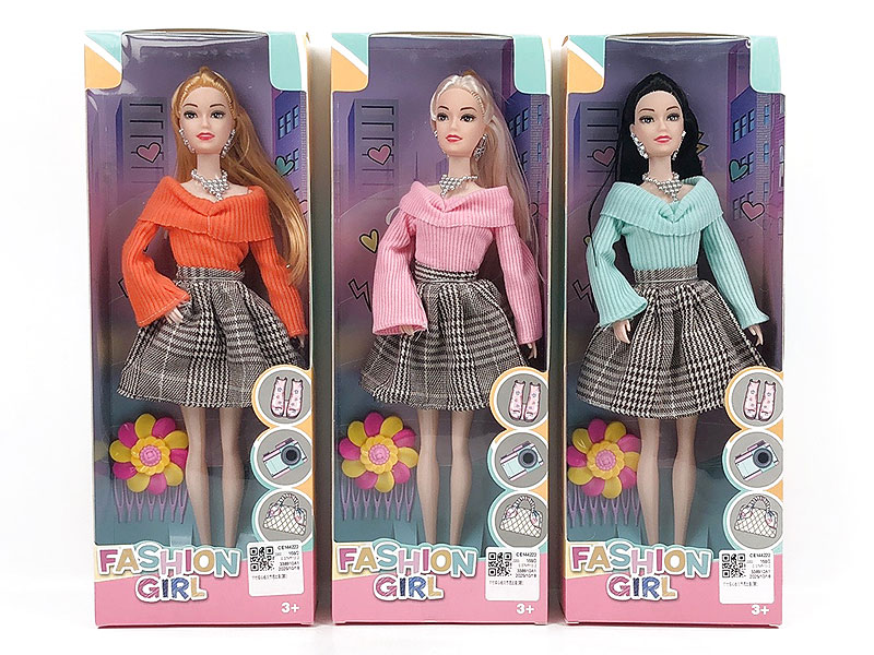 11inch Solid Body Doll Set(3S) toys