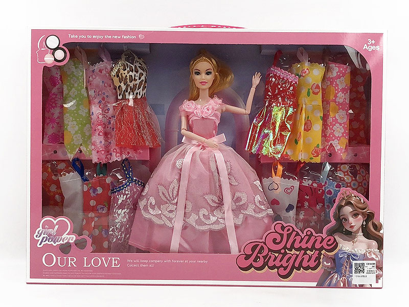 11.5inch Solid Body Doll Set toys