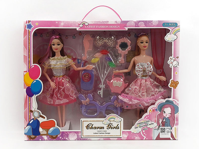 11.5inch Solid Body Doll Set(2in1) toys