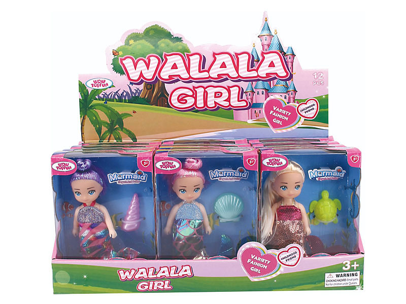 11CM Mermaid Set(12in1) toys