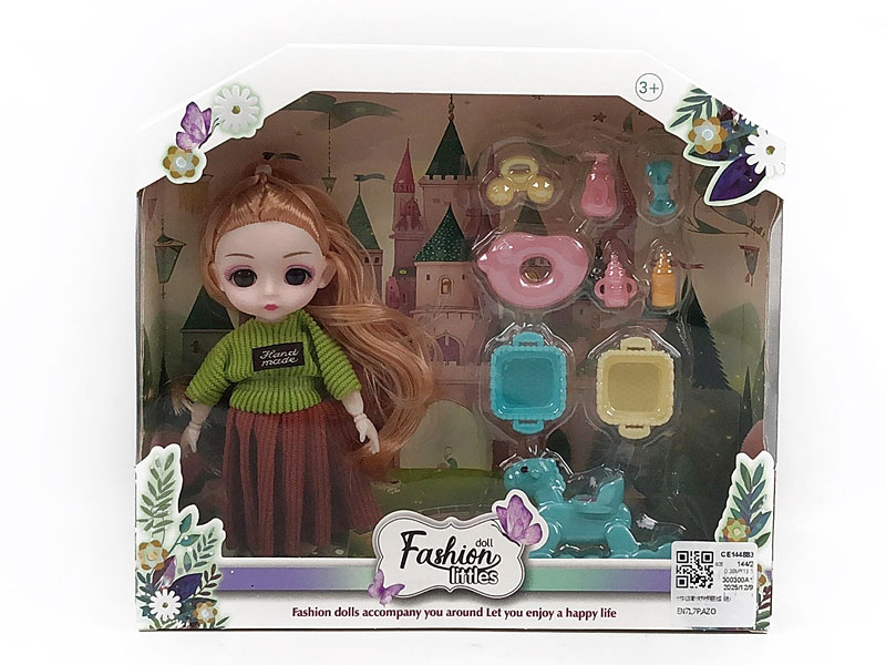 6inch Solid Body Doll Set(6C) toys