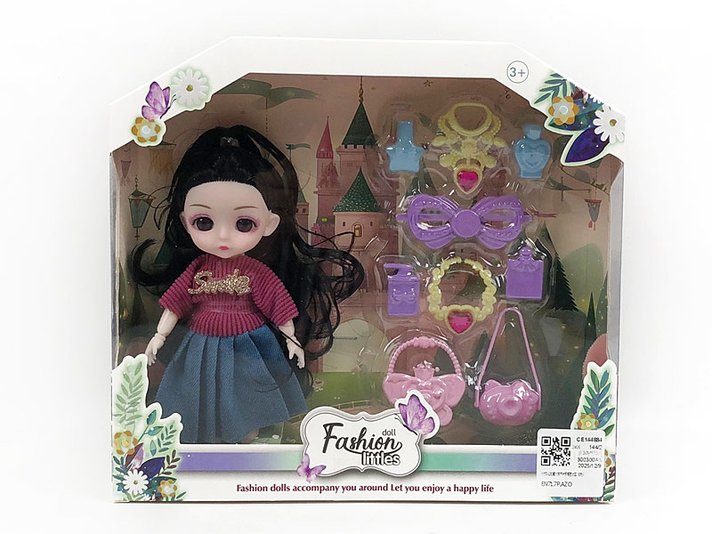 6inch Solid Body Doll Set(6C) toys