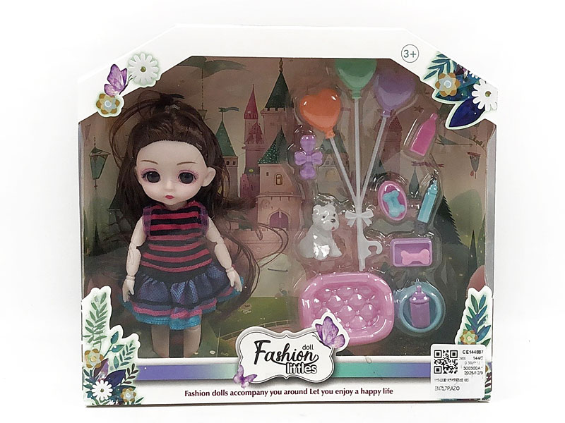 6inch Solid Body Doll Set(6C) toys