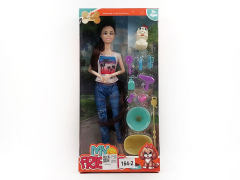 11inch Solid Body Doll Set toys