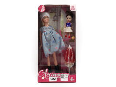 11inch Solid Body Pregnant Barbie Set toys