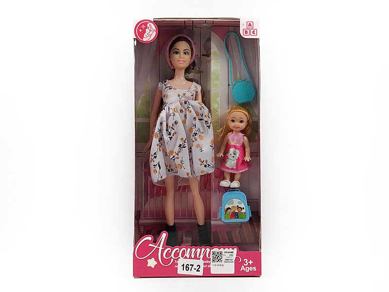 11inch Solid Body Pregnant Barbie Set toys