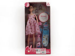 11inch Solid Body Pregnant Barbie Set toys
