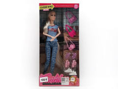 11inch Solid Body Doll Set toys