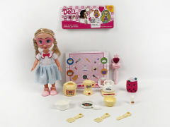 9寸塑料身搪胶手戴安娜小公主肥童套(3款)