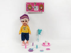 9寸搪胶手塑料身3D时尚美国女孩肥童套(3款)