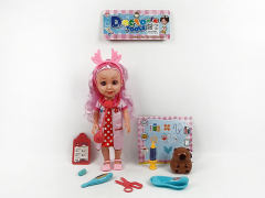 10寸塑料身搪胶手3D眼时尚美国女孩肥童套(3款)