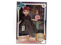 英伦风街拍12寸实心关节娃娃套装